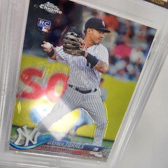 2018 Topps Chrome Update Gleyber Torres Rookie Card #HMT26 GMA 10 Mint Rare RC - Picture 2 of 4